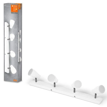 Lampa Sufitowa LED Reflektor Regulowany Spot 4-Punktowy 17.2W GU10 Biały Pear LEDVANCE