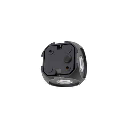 Lampa Ogrodowa Zewnętrzna Kinkiet Elewacyjny Oprawa Natynkowa LED 4W 320lm 3000K Ciepła Czarna Wodoodporna IP54 Nowoczesna PATRAS 9115 Nowodvorski