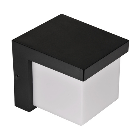 Kinkiet Zewnętrzny Oprawa Elewacyjna Lampa LED 4000K Kwadrat Czarna