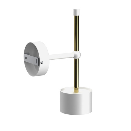 Lampa Ścienna Kinkiet ARENA Biała Złota 1xGX53 Milagro