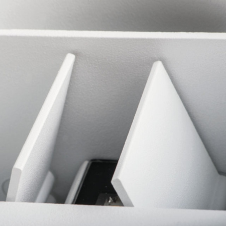 Oprawa Lampa Elewacyjna LED REKA Biała GÓRA I DÓŁ 7W 500lm 840 Neutralna IP54 Kanlux