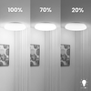 Plafon LED Lampa Sufitowa Natynkowa SALUS2 48W IP44 CCT Biały Okrągły 40cm + PILOT LUMILED