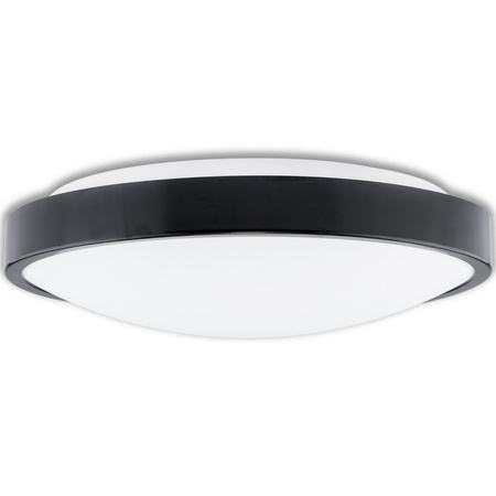 Plafon LED Lampa Sufitowa Natynkowa Łazienkowa 18W 4000K IP44 ZOE Czarna 30cm