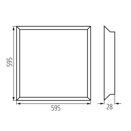 Panel LED Plafon Biurowy 60x60 35W 4360lm CCT 90° UGR19 Podtynkowy Kwadratowy Biały BLINGO KANLUX
