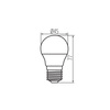Żarówka LED E27 G45 6.5W = 60W 806lm 3000K Ciepła BILO Kanlux