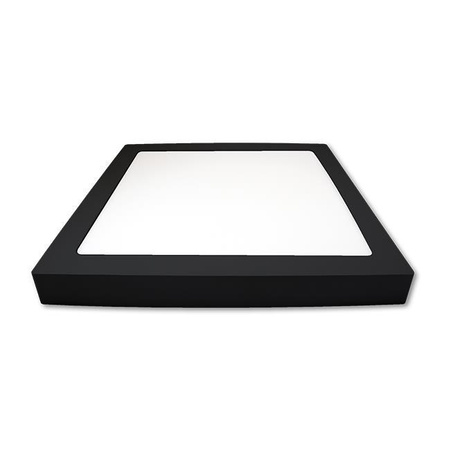Plafon natynkowy Panel LED 18W 4000K Czarny kwadratowy Proma LVT