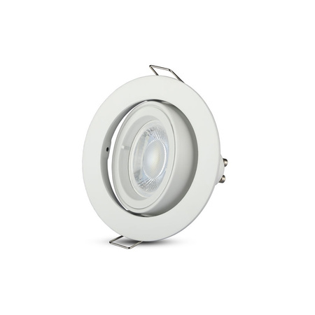 Oprawa Sufitowa Podtynkowa Oczko GU10 Okrągła Biała VT-775 V-TAC