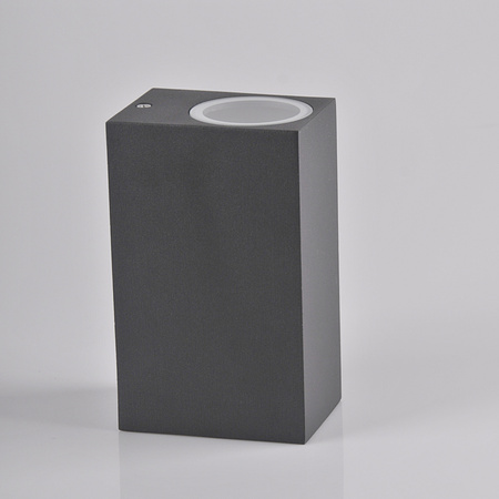 Kinkiet ogrodowy zewnętrzny góra dół na LED 2x GU10 BOSTON GOLDLUX (Polux) ALUMINIUM SZARY