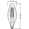 Żarówka LED BW35 Świeczka E14 4W = 40W 470lm 2700K Ciepła 300° Retrofit Filament CLASSIC Osram