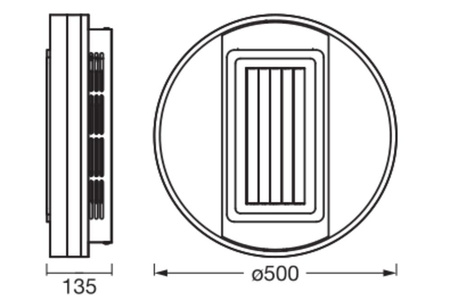 Plafon LED Lampa Sufitowa Natynkowa 55W 3100lm 3000K - 6500K CCT Ściemnialna Biały 50cm Ceiling Ledvance