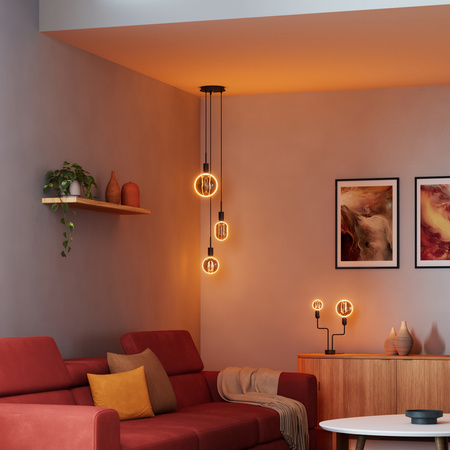 Żarówka LED Dekoracyjna G80 Kula E27 4W = 12W 110lm 1800K Ciepła 330° Dymiona Filament Ściemnialna Vintage 1906 Osram