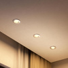 3x Oprawa Podtynkowa Wpuszczana LED GU10 Stała Aluminiowa Okrągła Nikiel Peridot Philips