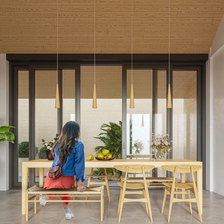 Lampa Sufitowa Wisząca Zwis GU10 Tuba Ruchoma Geometryczna Brązowa Skandynawska Sula Sollux