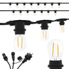 Girlanda Ogrodowa Zewnętrzna Łańcuch Świetlny 15m 15xE27 + Żarówki LED 2W 3000K Lumiled