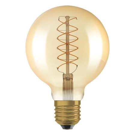 Żarówka LED Dekoracyjna G95 Kula E27 4.8W = 37W 420lm 2200K Ciepła 320° Filament Ściemnialna Vintage 1906 Osram