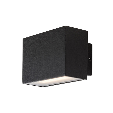 Lampa Ogrodowa Zewnętrzna Kinkiet Elewacyjny LED 7W 430lm 4000K IP54 Czarny Nowoczesny Mataro Rabalux