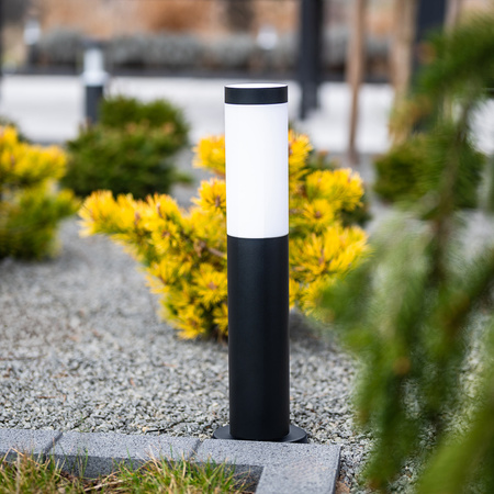 Lampa Ogrodowa Zewnętrzna E27 CZARNY SŁUPEK 45cm Lilium LUMILED