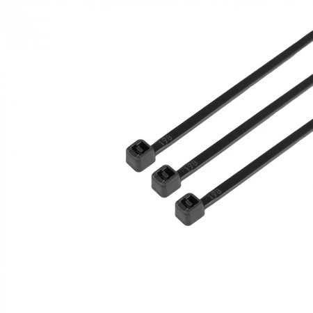 Opaski Zaciskowe Kablowe 2.5x100 mm Czarne UV TRYTYTKI TRYTKI ZIPERKI PREMIUM OKP-25100B .MORE 100 szt.