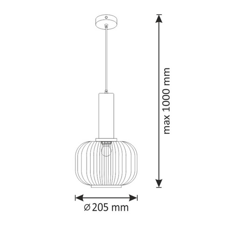 Lampa Wisząca Sufitowa CUMBRIA E27 Zwis Dymiona GOLDLUX (Polux)