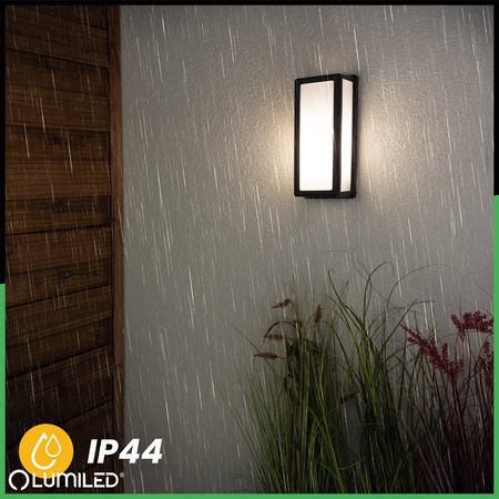Lampa Ogrodowa Kinkiet Elewacyjny E27 Prostokątny DOMLO LUMILED