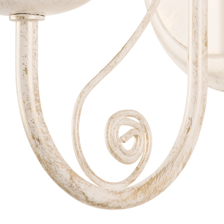 Lampa Ścienna Kinkiet DONATO E14 Biały Klasyczny KM-1.29 Lamkur