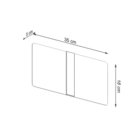 Lampa Ścienna Kinkiet 2x G9 Prostokątna Biała Chrom Nowoczesna Azalia Sollux