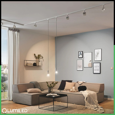 Łącznik Prosty Biały do Listew Szynowych Jednofazowych Szynoprzewodów LUMILED