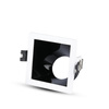 Oprawa Sufitowa Podtynkowa Oczko GU10 Kwadratowa Biała/Czarna VT-875 V-TAC