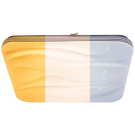 Plafon LED sufitowy łazienkowy 72W 3000-6500K Biały Kwadratowy Diament 43cm + Pilot