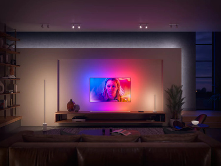 Lampa Podłogowa Stojąca SIGNE GRADIENT LED CzarnaEU/UK 29W CCT RGB PHILIPS HUE Bluetooth Zigbee