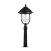 Lampa Ogrodowa Latarnia E27 Przezroczysty klosz 110CM Czarny VT-851 V-TAC