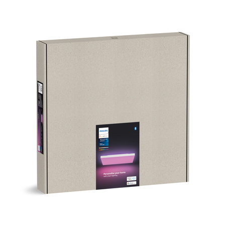 Panel LED Lampa Sufitowa Natynkowa 60x60 cm 67W 4850lm IP20 White and Color Ambiance RGB + TW Biała Inteligentna SMART Zigbee Bluetooth Datura Philips HUE