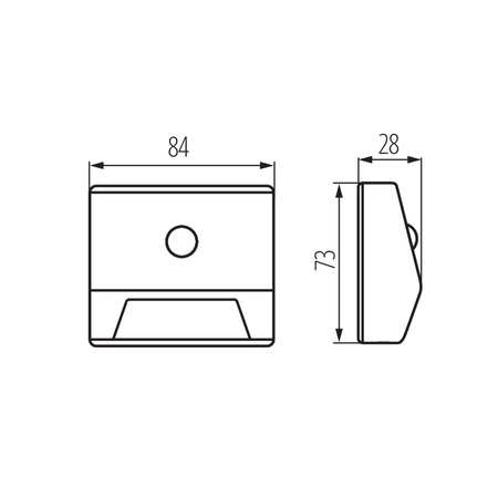 Oprawa schodowa LED IRS 0.3W 10lm 4000K Neutralna Czujnik ruchu KANLUX