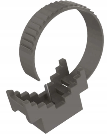 Uchwyt Paskowy Montażowy UP-22-UV do Przewodów Czarny 200szt ECOLIGHT