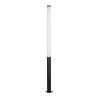 Lampa Ogrodowa Oprawa Zewnętrzna Stojąca Słupek LED 100W 7800lm 3000K Ciepła Czarna Wodoodporna IP54 MIA LED L 11375 Nowodvorski