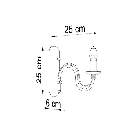 Lampa Ścienna Wisząca Żyrandol E14 Nieregularna Biała Nowoczesna Minerwa Sollux