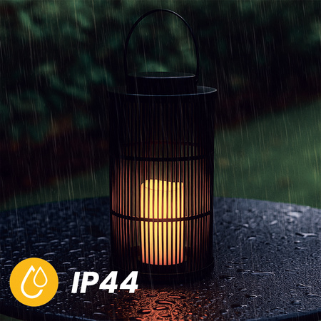 Latarenka Solarna Lampa LED Ogrodowa Wisząca Ozdobna IP44 1800K Ciepła 36cm