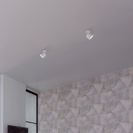 Lampa Ścienna Sufitowa Kinkiet Oprawa Punktowa Natynkowa GX53 Biała Videx