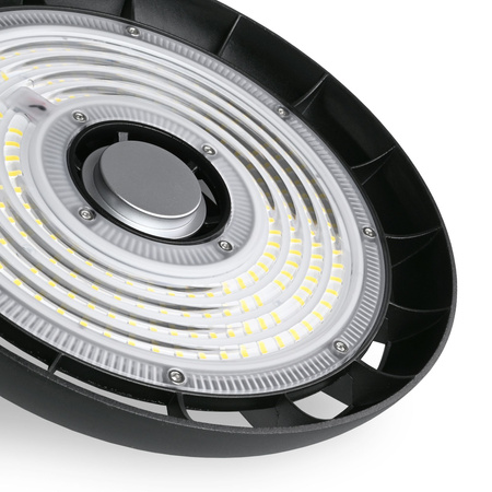 Lampa Oprawa LED High-Bay 100W 16200lm 5000K Neutralny 90° IP65 IK07 mAh Wisząca Czarna VIDEX