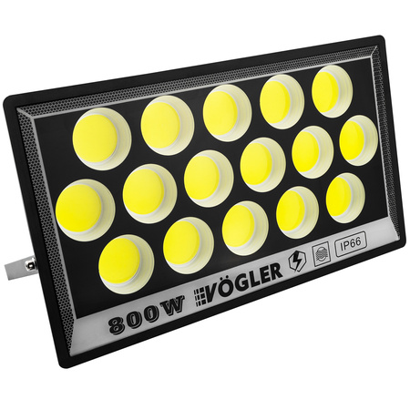 Naświetlacz LED HALOGEN 800W COB ZEWNĘTRZNY SLIM OCZKO REFLEKTOR LAMPA 