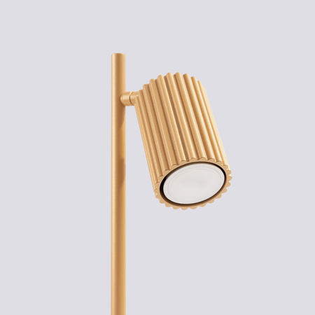 Lampa Biurkowa Stojąca Stołowa Nocna 1x GU10 Złota Karbon Deep Space SL.1567 Sollux