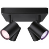 Lampa Sufitowa LED Reflektor SPOT Czarna 4x 5W BIAŁY + RGB SMART WiFi WiZ