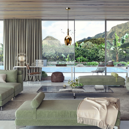 Lampa wisząca TANGO 1xE14 Opływowy Klosz Złoty Milagro ML6167 Metal + Szkło