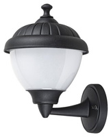 Lampa Ogrodowa LED Kinkiet Elewacyjny MODESTO E27 IP44 Latarnia do Góry Biało-Czarna RABALUX