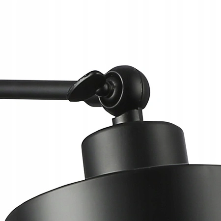Lampa Ścienna Reflektor Kinkiet Spot E27 Ruchomy Czarny Elza Masterled