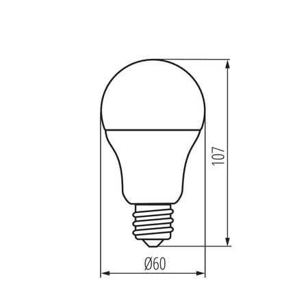 Żarówka LED E27 A60 8W = 75W 810lm 4000K Neutralna Kanlux