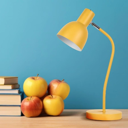 Lampka Biurkowa Stołowa E27 Żółta Mimi Sanico Goldlux