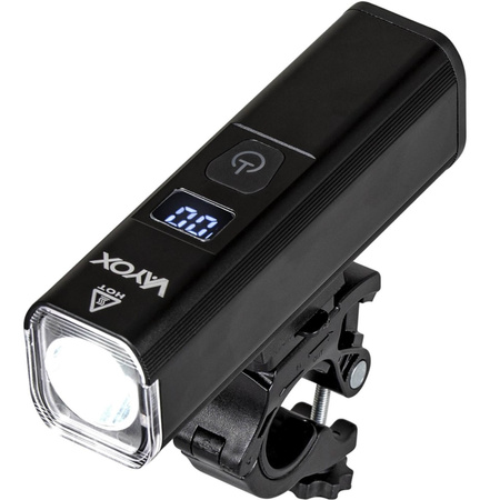 Lampka Latarka Rowerowa Światło Przód LED USB z Akumulatorem 6 Trybów Świecenia VAYOX