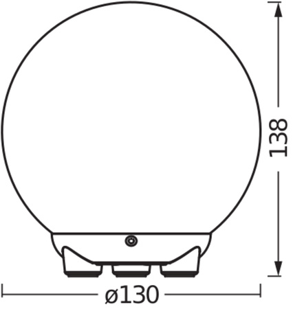 Inteligentna Kula Świecąca Lampa Wewnętrzna 2.5W 130lm RGB CCT USB Ściemnialna Biały SMART+ WiFi Magic Ledvance