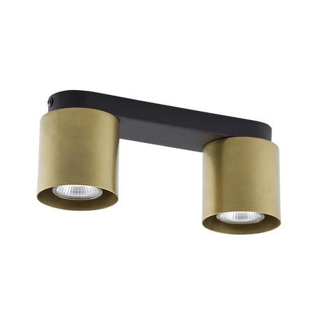 Lampa Sufitowa Natynkowa VICO BLACK/GOLD Spot Reflektor Czarno-Złota Nowoczesna 2xGU10 6509 TK Lighting